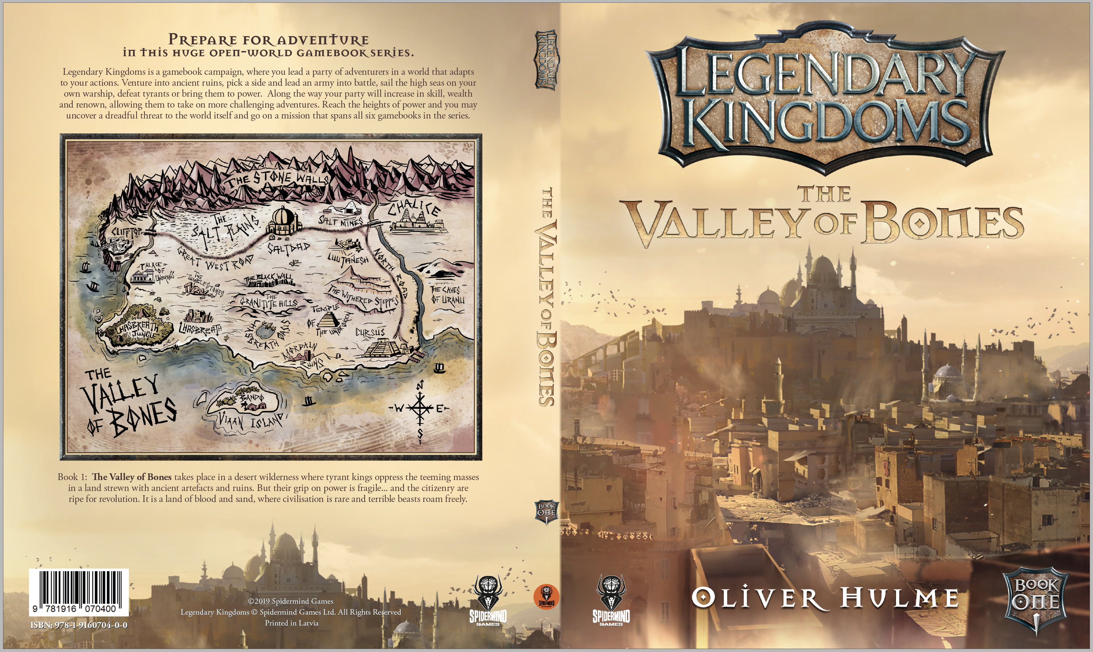 Legendary Kingdoms Valley of Bones (Book 1) - Hardback Collector's Edition