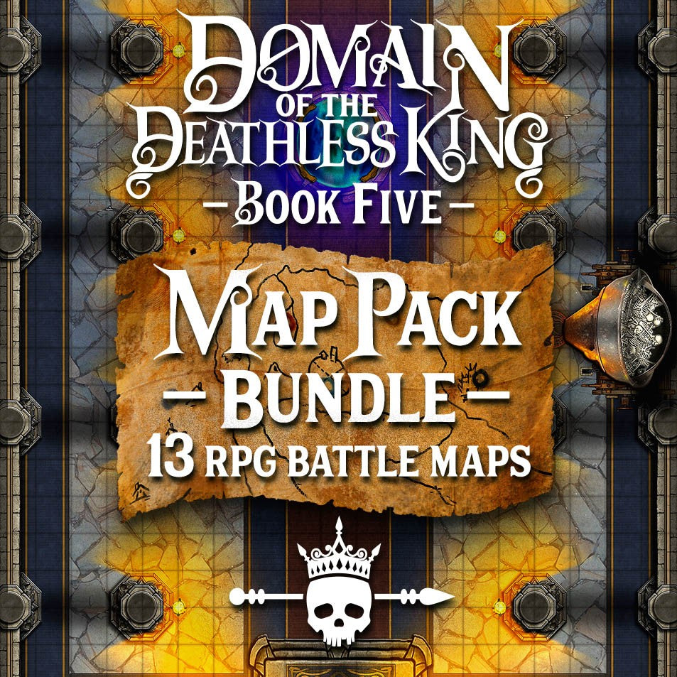 Domain of the Deathless King Printed Map Pack - Book 5: Throne of the Deathless King