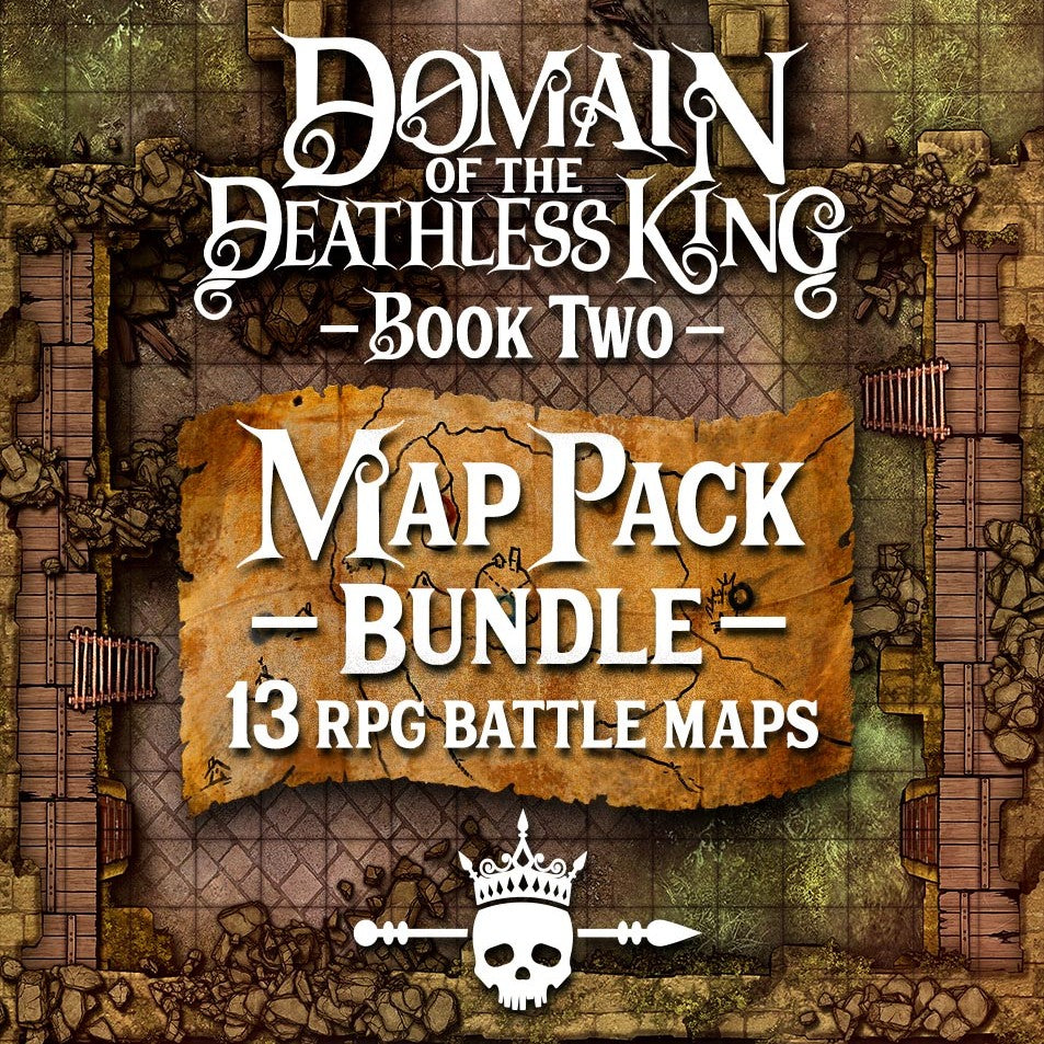 Domain of the Deathless King Printed Map Pack - Book 2: Across the Fire Marshes