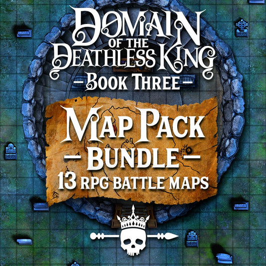 Domain of the Deathless King Printed Map Pack - Book 3: City of Chaos