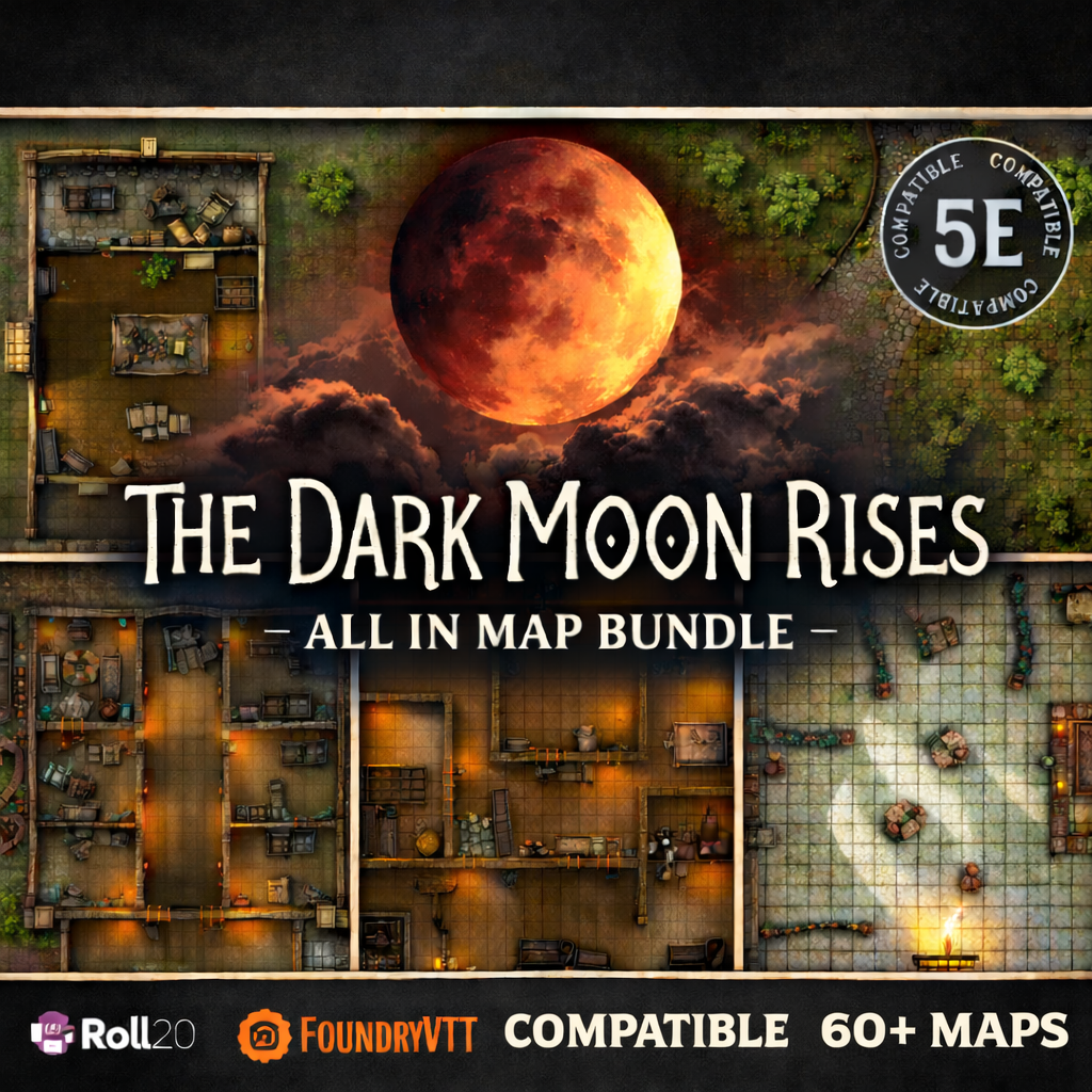 The Dark Moon Rises: Printed Map Bundle